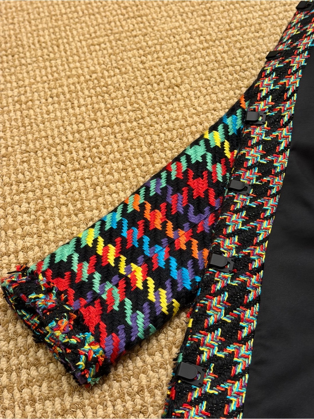 Alice + Olivia Andreas Rainbow Tweed Jacket Small - Picture 8 of 11